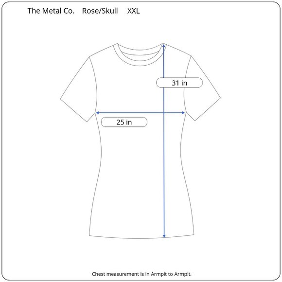 Metal Clothing Co Skull & Rose Graphic T XXL Festival Skater Goth Rock Concert - Picture 4 of 8